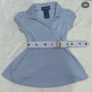 Vintage ralph Lauren girls collard shirt 12mos